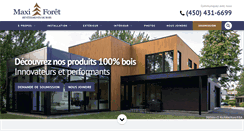 Desktop Screenshot of maxiforet.com