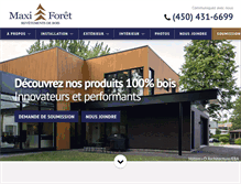 Tablet Screenshot of maxiforet.com